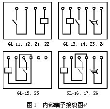 GL-26反（fǎn）時限過流繼（jì）電器接線圖