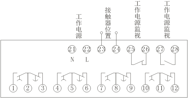 RH防晃電控製（zhì）器內部（bù）接線圖