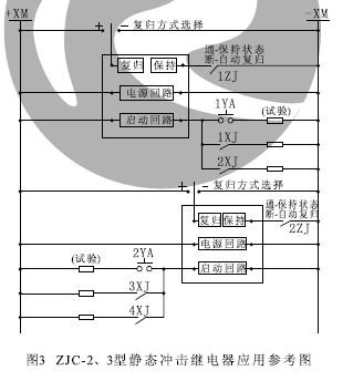 ZJC-2、ZJC-3型靜（jìng）態衝擊繼電器應用（yòng）參（cān）考圖（tú）