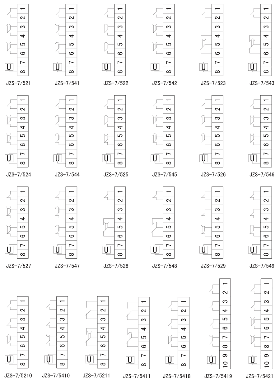 JZS-7/546內部（bù）接線圖（tú）