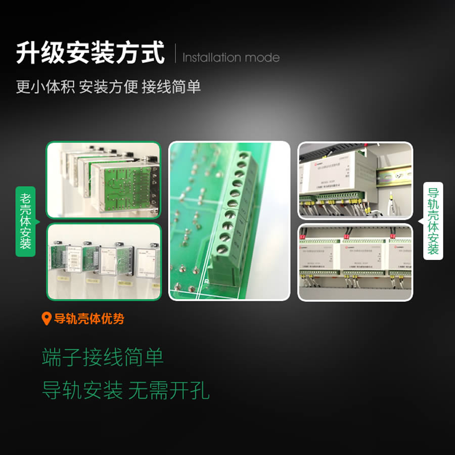 SRS-110VDC-2H2D-8A導軌安裝結構