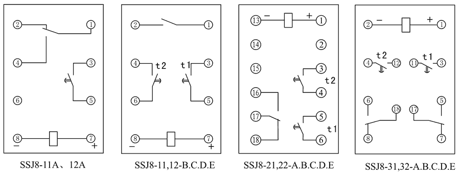 SSJ8-12B內部接（jiē）線圖