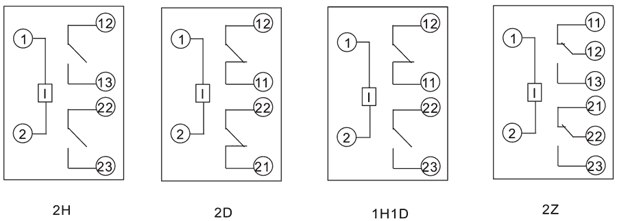 HDLN-2-2H-2內部（bù）接線（xiàn）圖