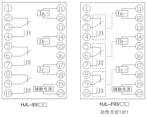 HJL-F93/AY內部接線圖