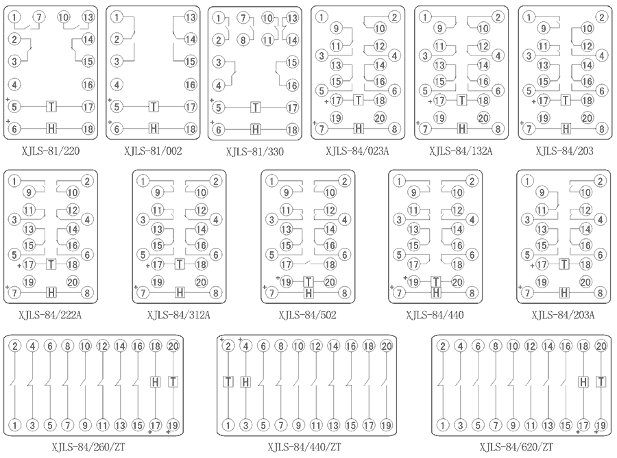 XJLS-84/620/ZT內(nèi)部接(jiē)線圖