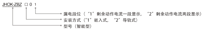 JHOK-ZBZ202可（kě）調漏電繼電器型號分類（lèi）
