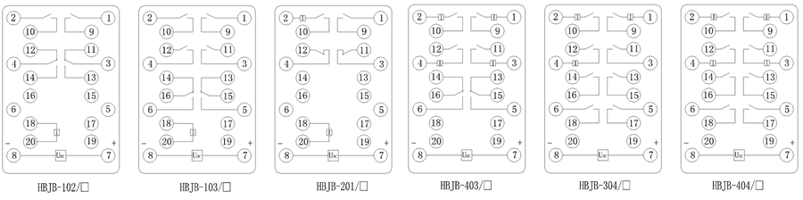 HBJB-403/1內部接（jiē）線圖