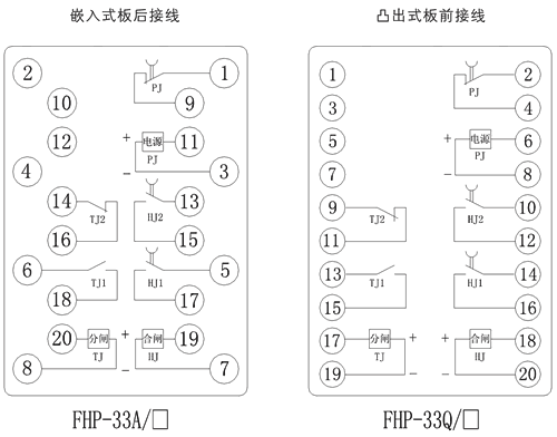 FHP-33Q/1內（nèi）部接線圖