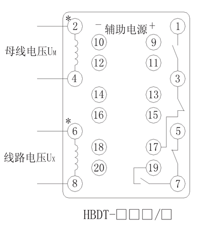 HBDT-23Q/1內部接（jiē）線圖