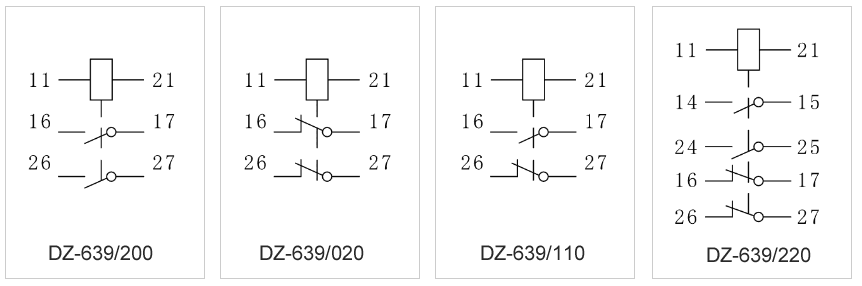 DZ-639/200內（nèi）部接線（xiàn）圖