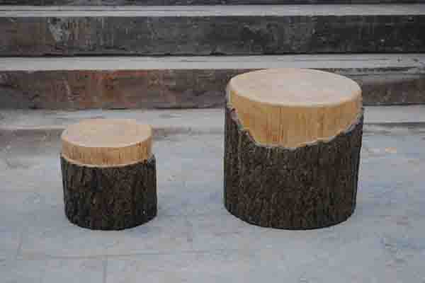 仿樹皮凳子